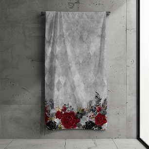 Rosa de flor gótica de Borgoña negra Baño Hallowee