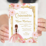Rosa de flores de oro por invitación a la quinceañ<br><div class="desc">Rosa De Invitación De Quinceañera Mexicana Flores De Oro Mis Quince Anos,  15 Años, </div>