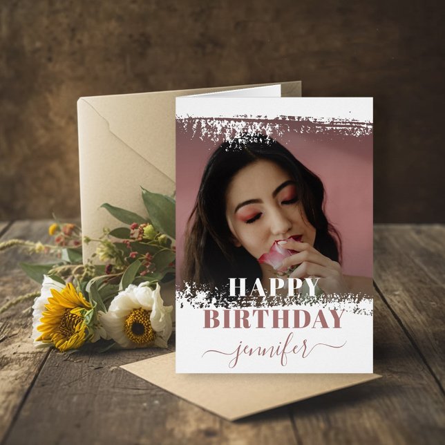Rosa de fotografía de cumpleaños feliz moderno (Subido por el creador)
