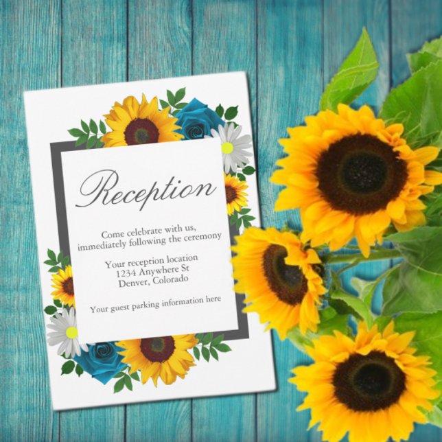 Rosa de girasol Daisy Floral Wedding Recepción (Subido por el creador)