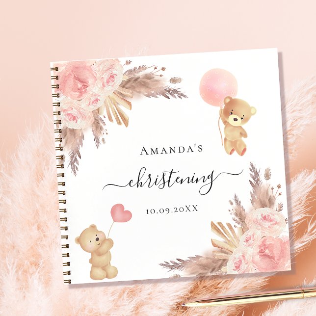 Rosa de hierba de pampas con bautizo de libro de i (Subido por el creador)