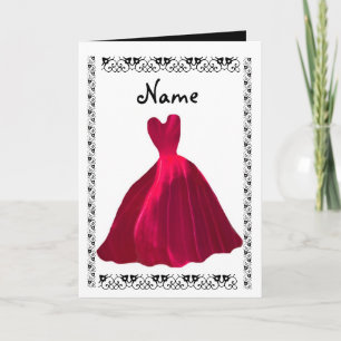 ROSA de invitación BRIDESMAID Vestido de Terciopel