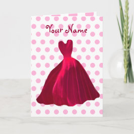 ROSA de invitaciones BRIDESMAID Terciopelo rojo V5