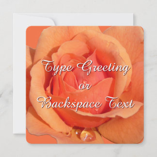 Rosa de invitaciones Personalizar tarjeta RSVP Ros