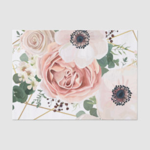 Rosa de Jardín Geométrico de Papel Tejido Personal