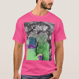 Rosa de la camiseta wow de Ninjas Graffik del