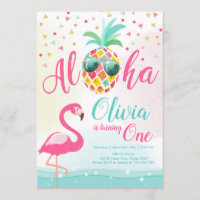 Rosa de la invitación del cumpleaños del flamenco