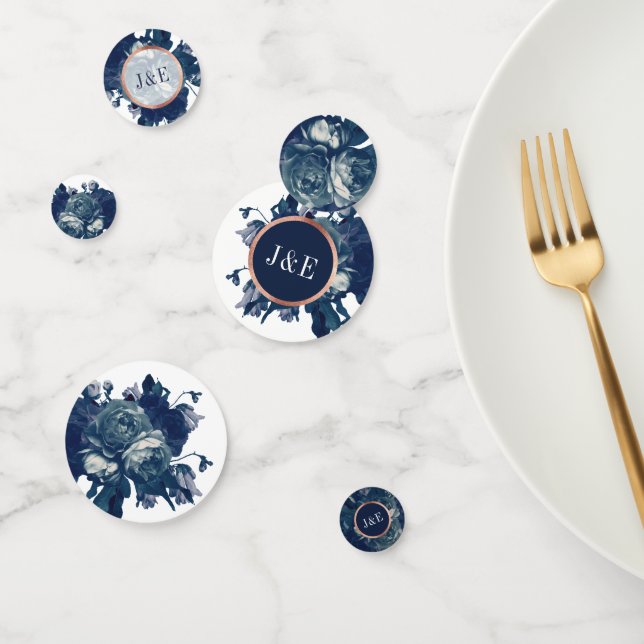 Rosa de la Marina Oro Bouquet Boda Confetti (Grupo)