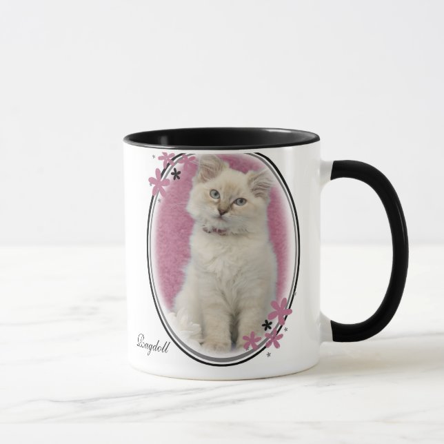 rosa de la taza del ragdoll (Derecha)