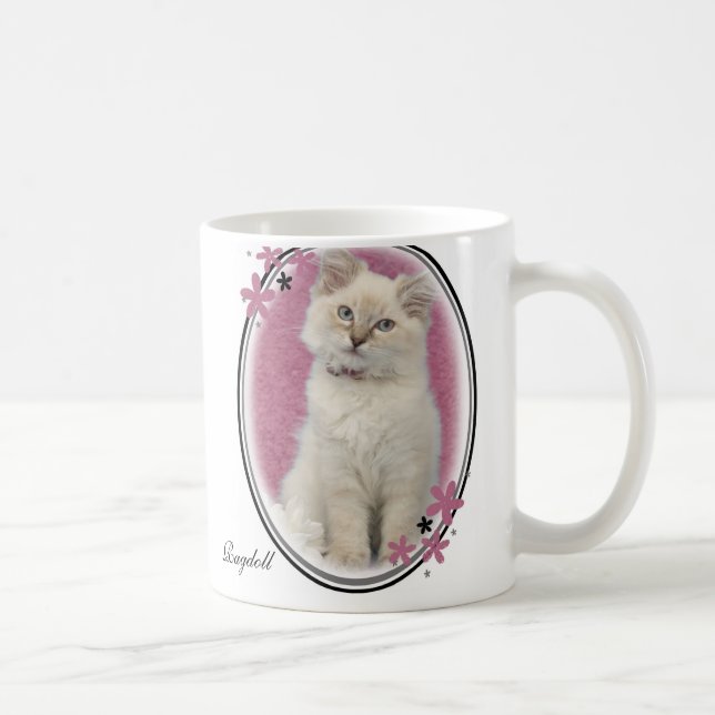 rosa de la taza del ragdoll (Derecha)