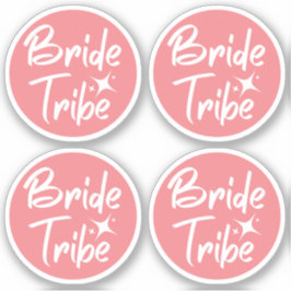 Rosa de la tribu de novias Bachelorette Pegatina