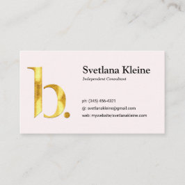 Rosa de las tarjetas de visita de Beautycounter