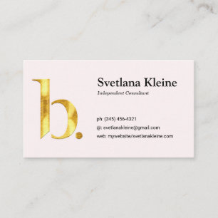 Rosa de las tarjetas de visita de Beautycounter