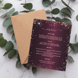 Rosa de oro burdeos de menú