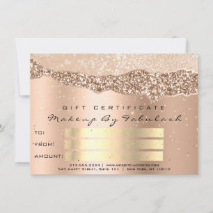 Rosa de oro Confetti QR Código logotipo Beauty Stu