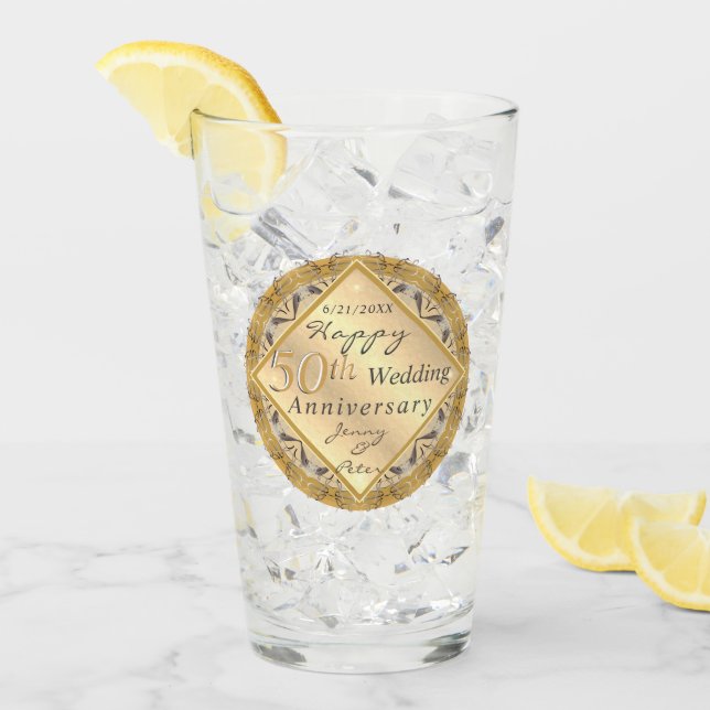 rosa de oro de 50 años Boda (Anverso (hielo))