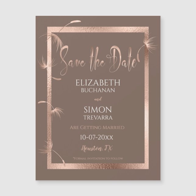 Rosa de oro de candelions y chocolate salva la fec (Anverso)