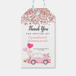 Rosa de Oro por Bridal Shower Gracias etiqueta