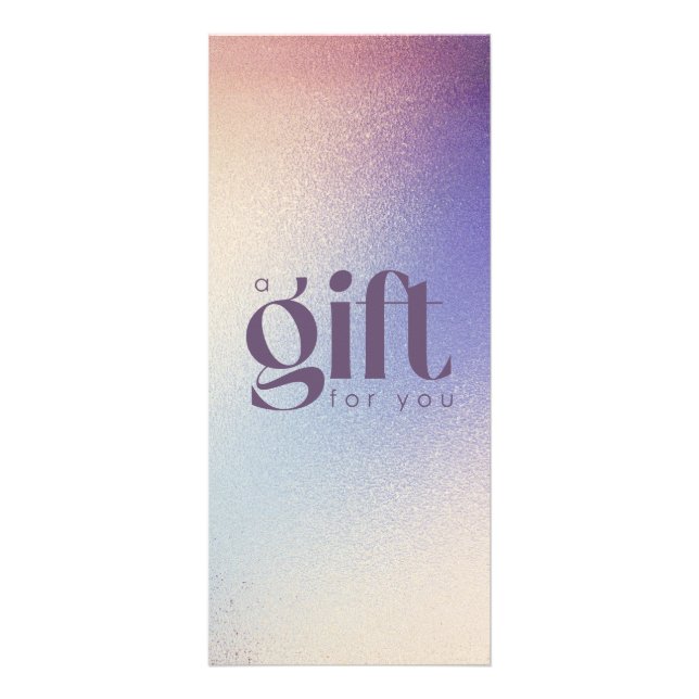 Rosa de oro Purpurina elegante certificado de rega (Frente)