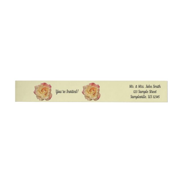 Rosa de paz hermosa floral rosa y amarilla (Individual)