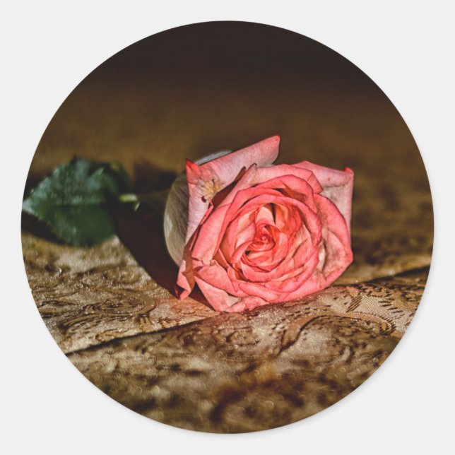 Rosa de pegatinas de cierre (Anverso)