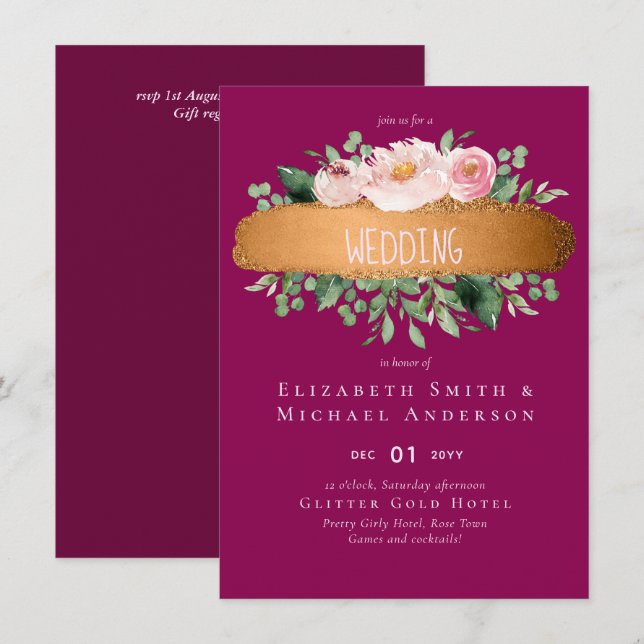 Rosa de presupuesto LeahG Boda de Glam Gold (Anverso / Reverso)