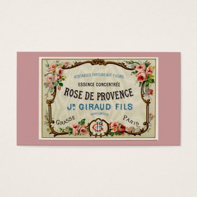 Rosa de Provance un Perfume Francés (Frente)