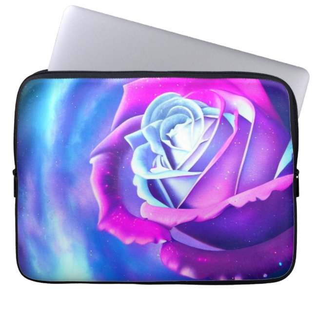 Rosa de vida Funda de laptops (Frente)