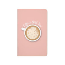Rosa del diario del bolsillo del tiempo del café y