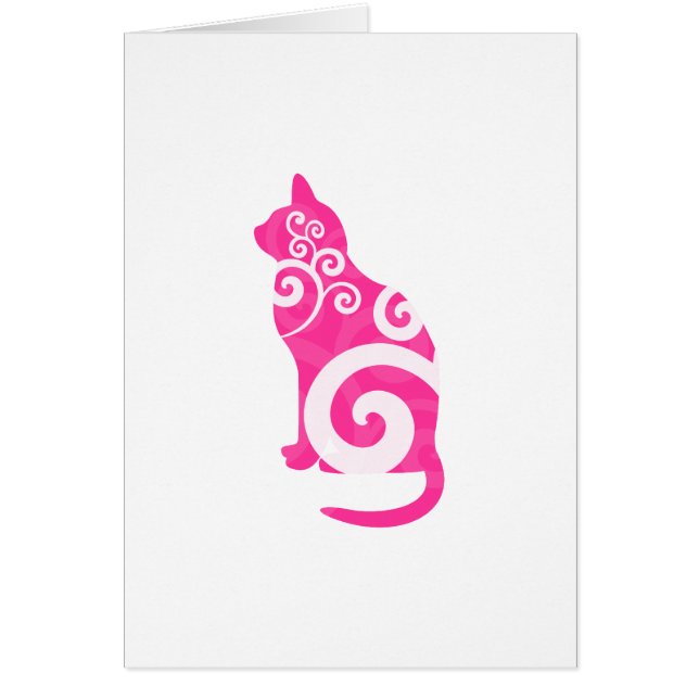 Rosa del gato de Swirly (Frente)