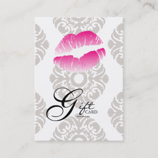 Rosa del maquillaje de los labios de las tarjetas