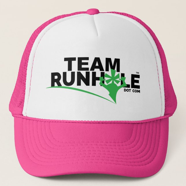 ¡ROSA del sombrero de Runhole del equipo! (Anverso)