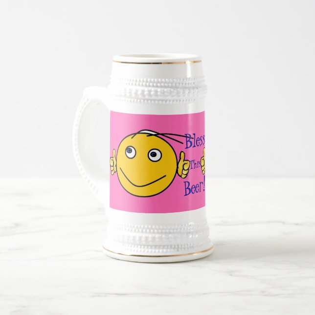 Rosa - ¡Diversión bendiga esta taza de cerveza! (Anverso izquierdo)