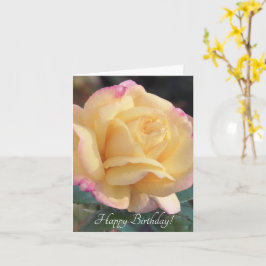 Rosa Dorada de Verano - Tarjeta de Cumpleaños