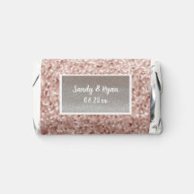 Rosa Dorado Brillante Miniaturas de Hershey para B