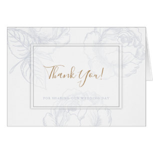 Rosa dorado Dusty Blue Watercolor Boda