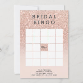 Rosa dorado falso brillo rosa bingo nupcial
