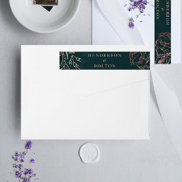 Rosa dorado marrón verde esmeralda Boda de guirnal