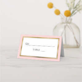 Rosa | Dorado | Tarjetas blancas simples y elegant