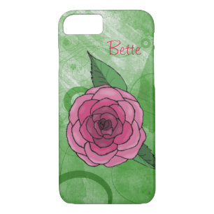 Rosa en el Funda Green iPhone 7