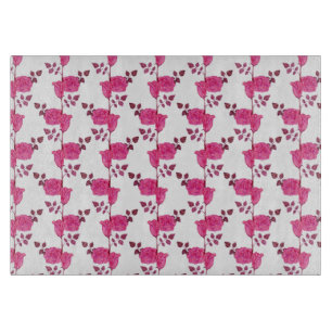 Rosa en la tabla de corte de vid