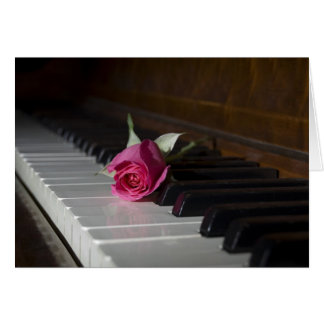 Rosa en piano