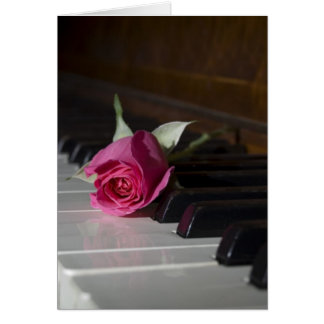 Rosa en piano