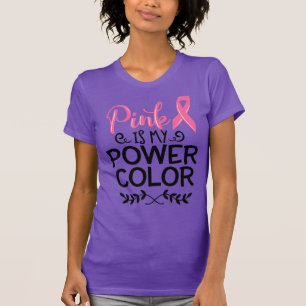 Rosa es mi camiseta de color de poder para mujeres