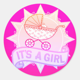 Rosa, Es Un CHICA, Un Pegatina De Revueltas De Gén