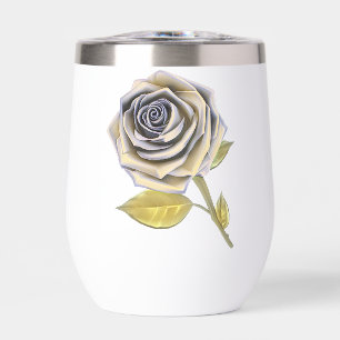 Rosa estilizado sobredimensionado - Oro amarillo