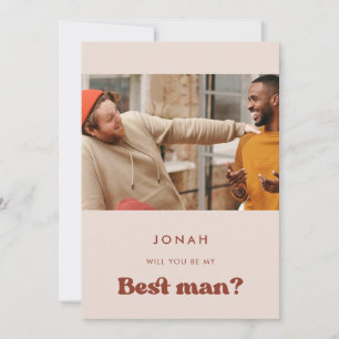 Rosa estiloso ¿Serás mi mejor tarjeta de foto para