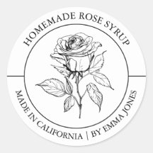 Rosa Etiqueta moderna