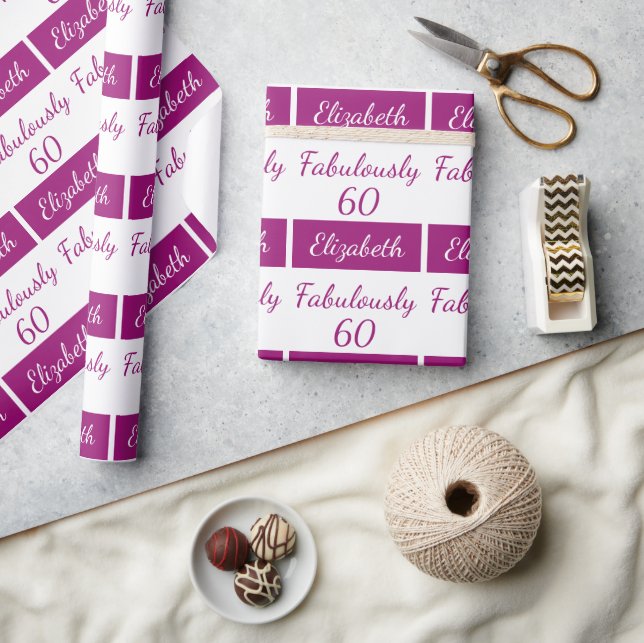 rosa Fabularmente 60 Papel de envolvimiento de cum (Artesanía)