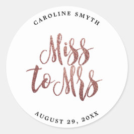 rosa falso oro ducha de novia favores pegatina